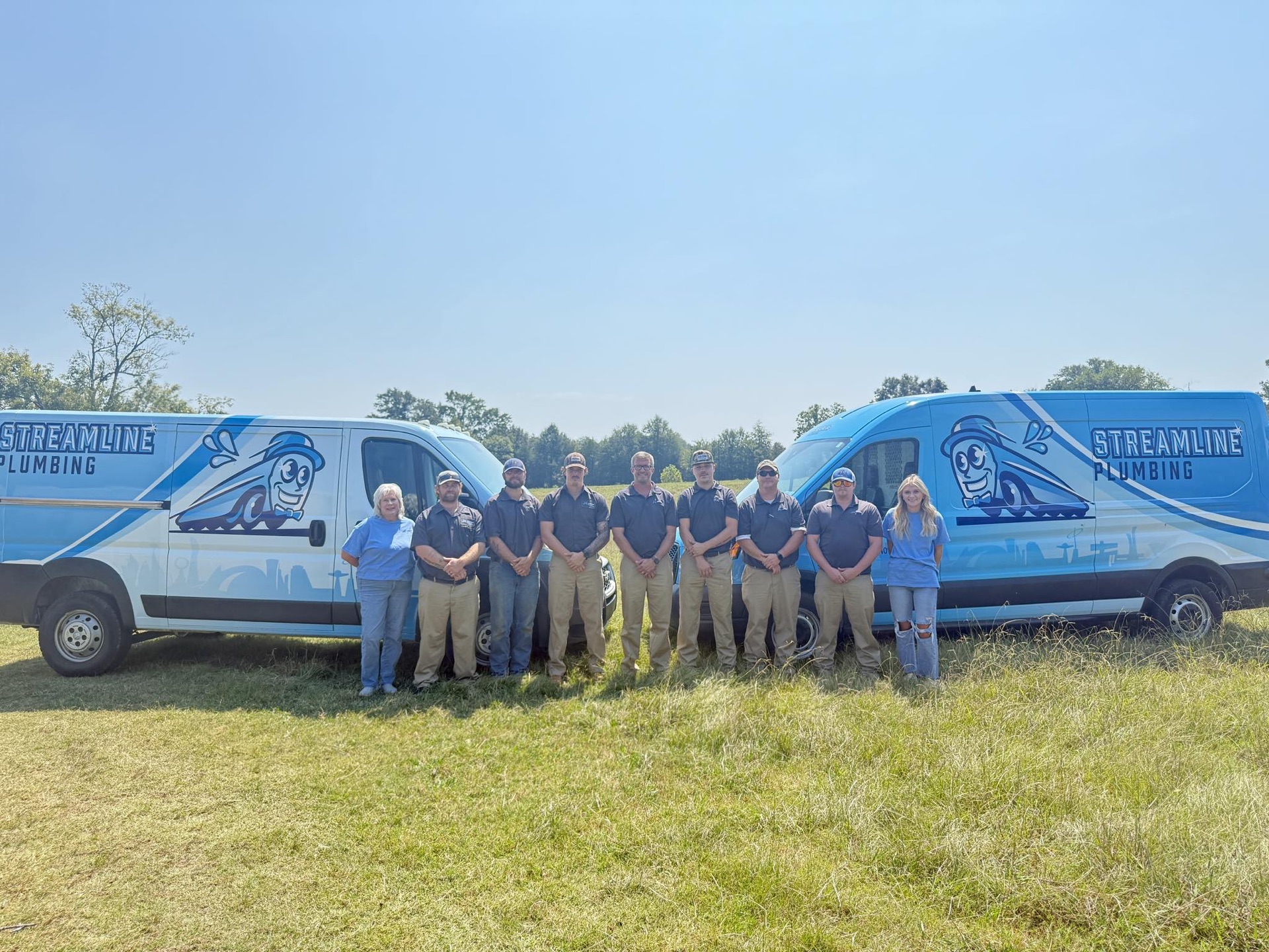 The Streamline Plumbing team in Tupelo, MS